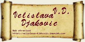 Velislava Đaković vizit kartica